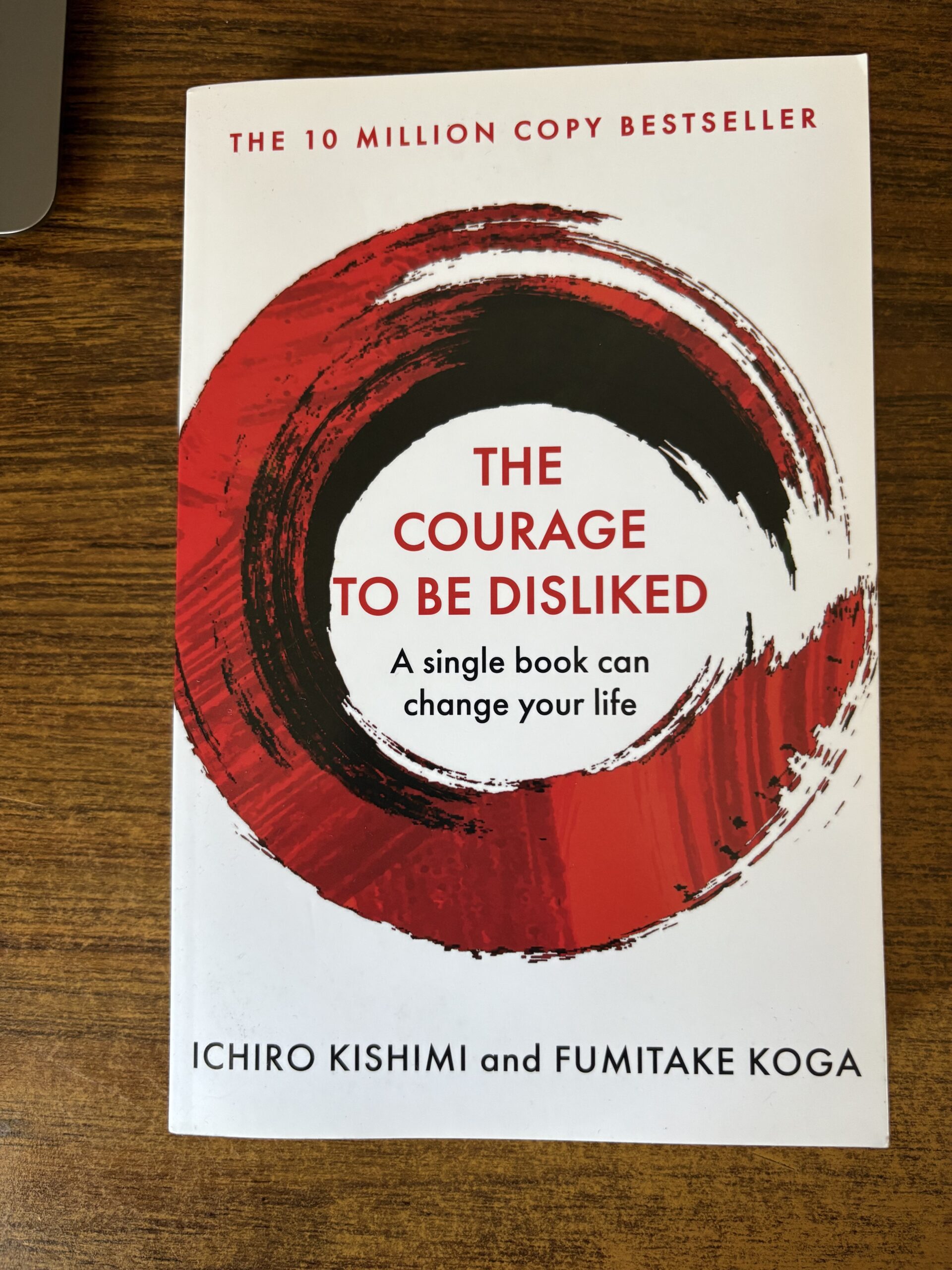 Book cover for the courage to be disliked.